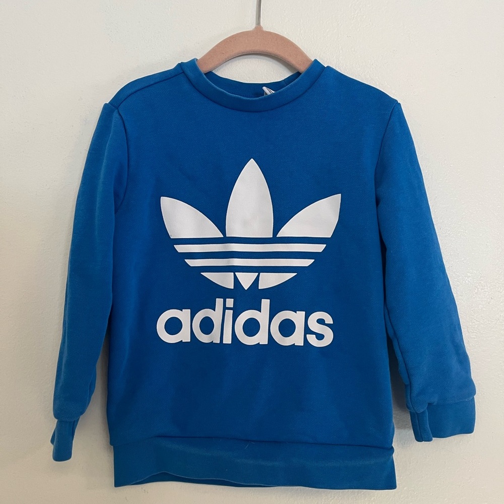 Adidas 4T Kids Blue Sweatshirt
